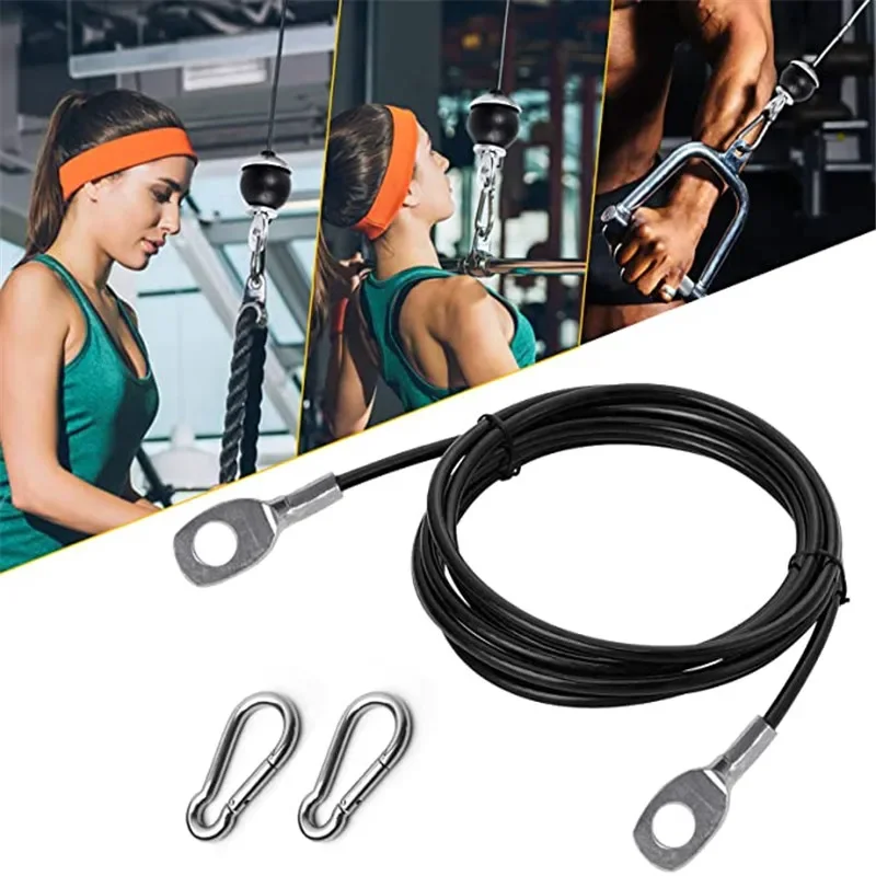 Lat Pulldown Cable - 2M-5M Fitness Equipment Accessories Steel Rope