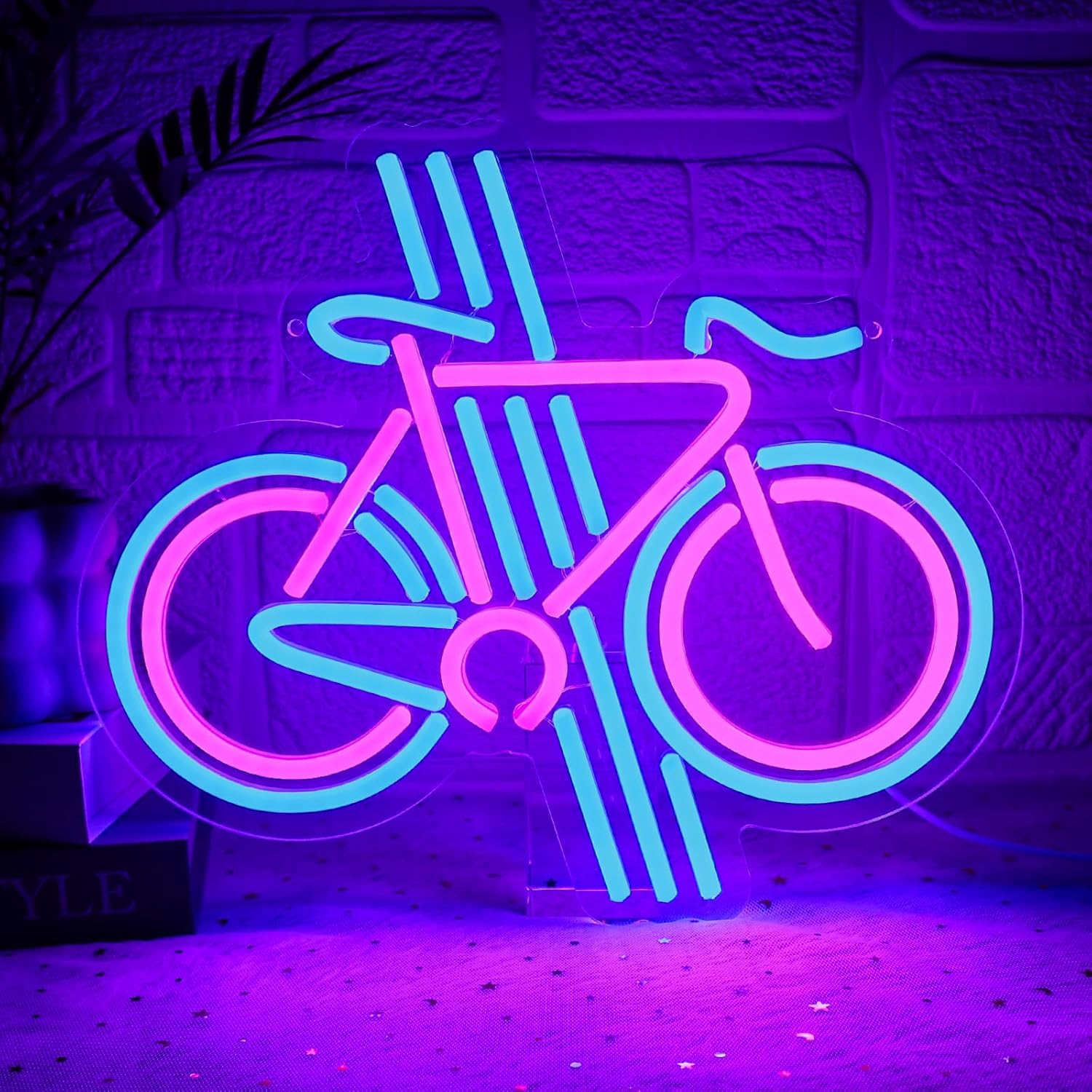 Home Gym Neon Sign - Bike Neon Sign Dimmable Bicycle LED