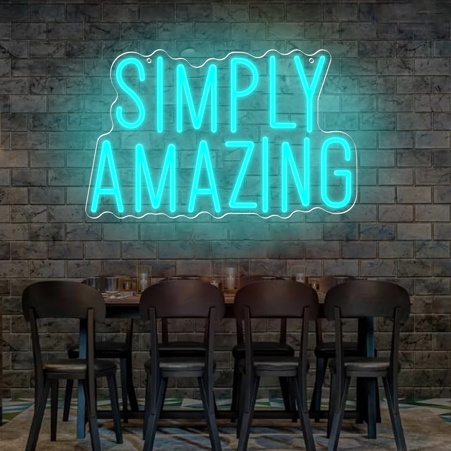 Home Gym Neon Sign - Simply Amazing Neon Sign Motivational Quote