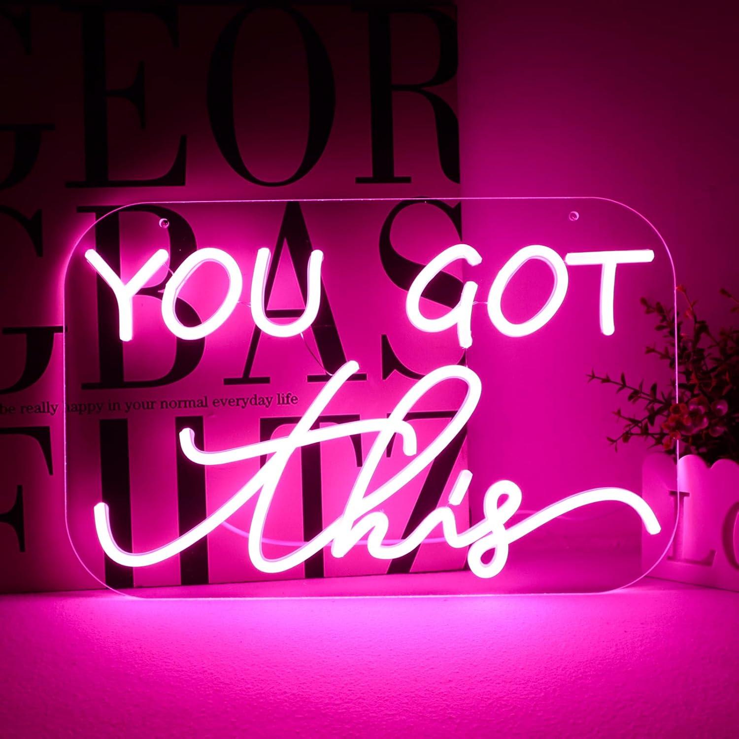 You Got This Neon Sign USB Dim - огляд і ціна Home Gym Neon Sign