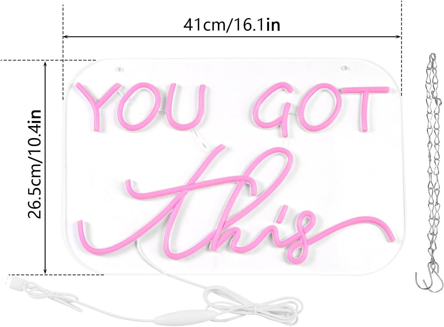 You Got This Neon Sign USB Dim - огляд і ціна Home Gym Neon Sign