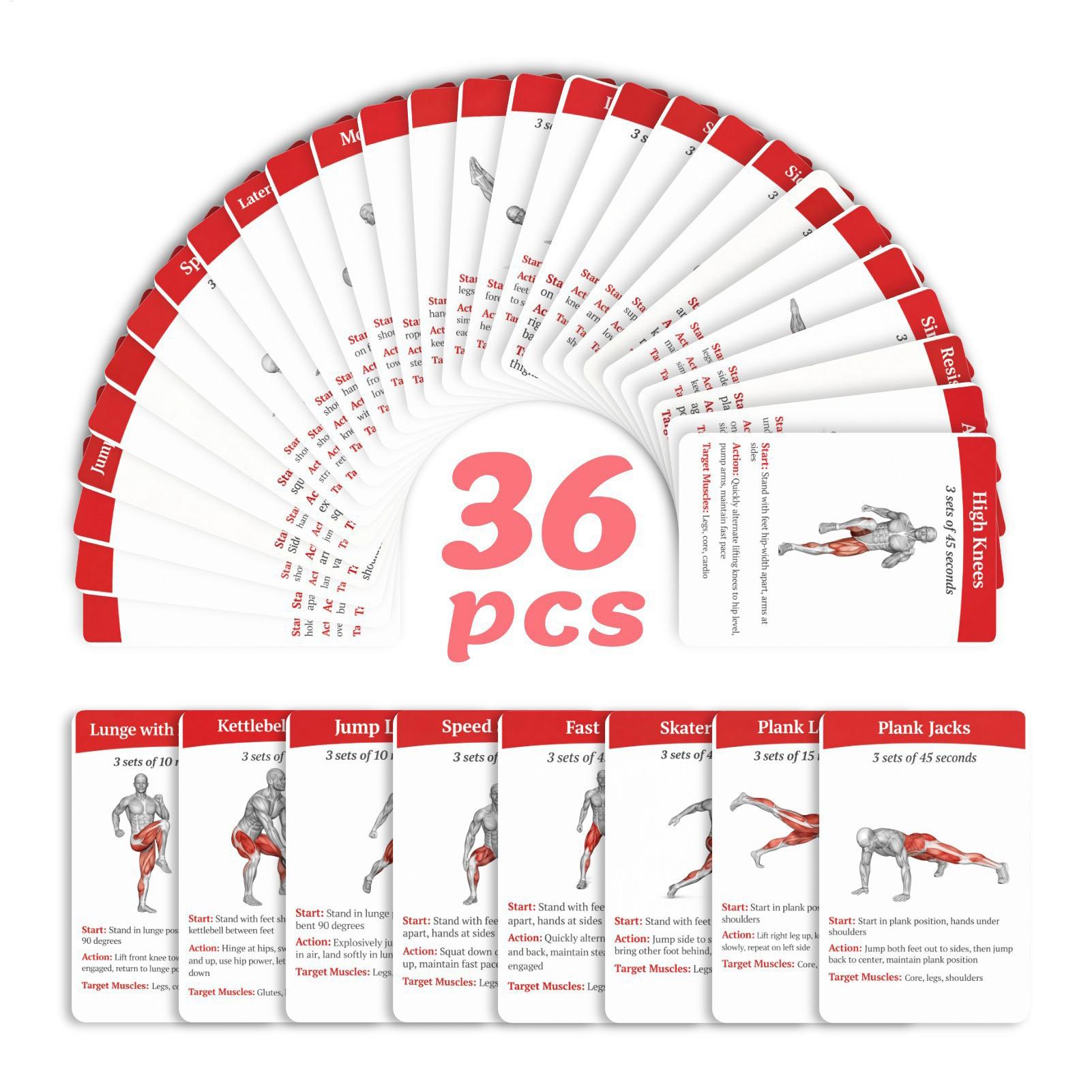 Workout Cards Exercise Deck 36 - огляд і ціна Home Gym Equipment Set