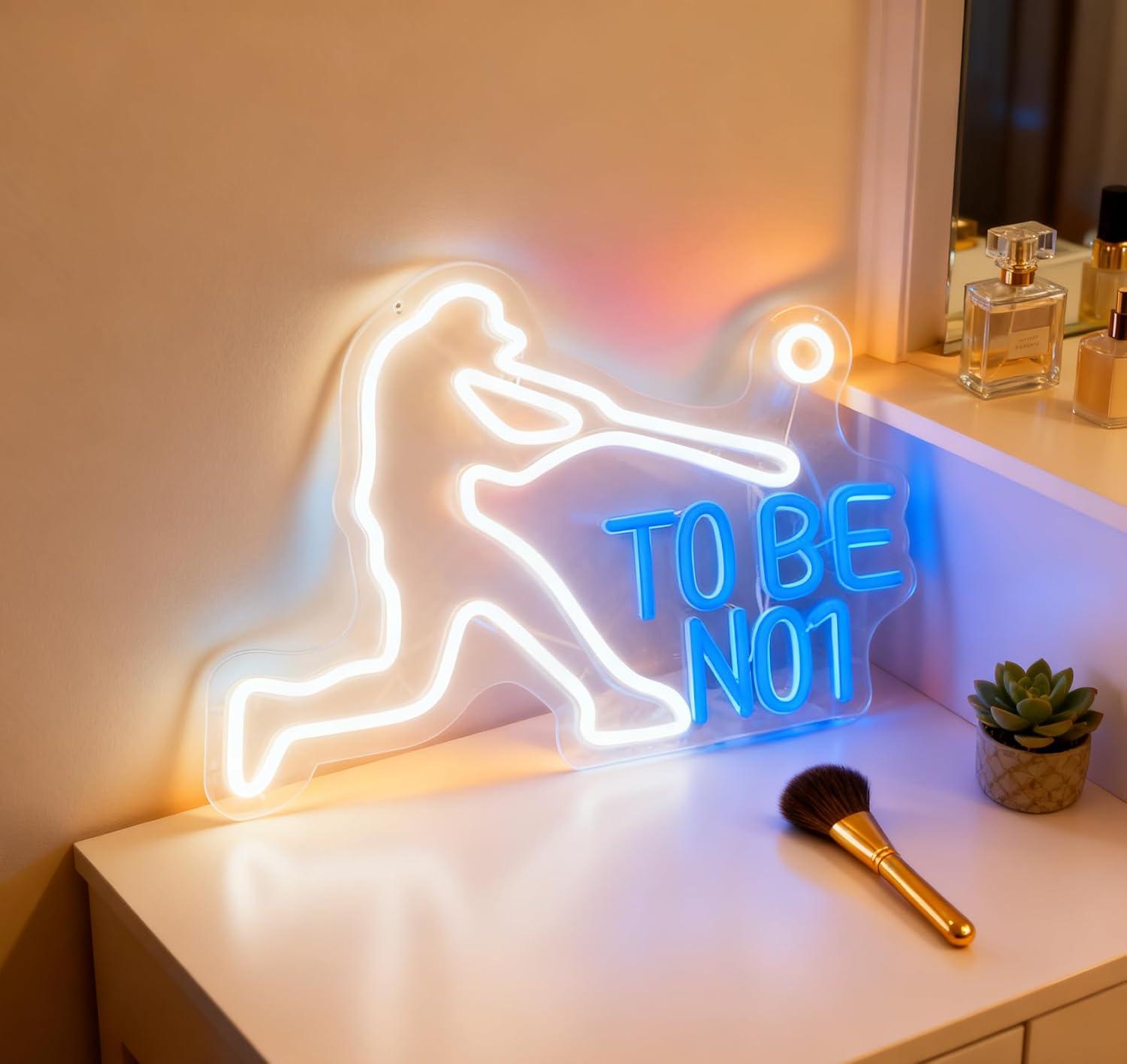 To Be No1 Neon Sign USB Dimmab - огляд і ціна Home Gym Neon Sign
