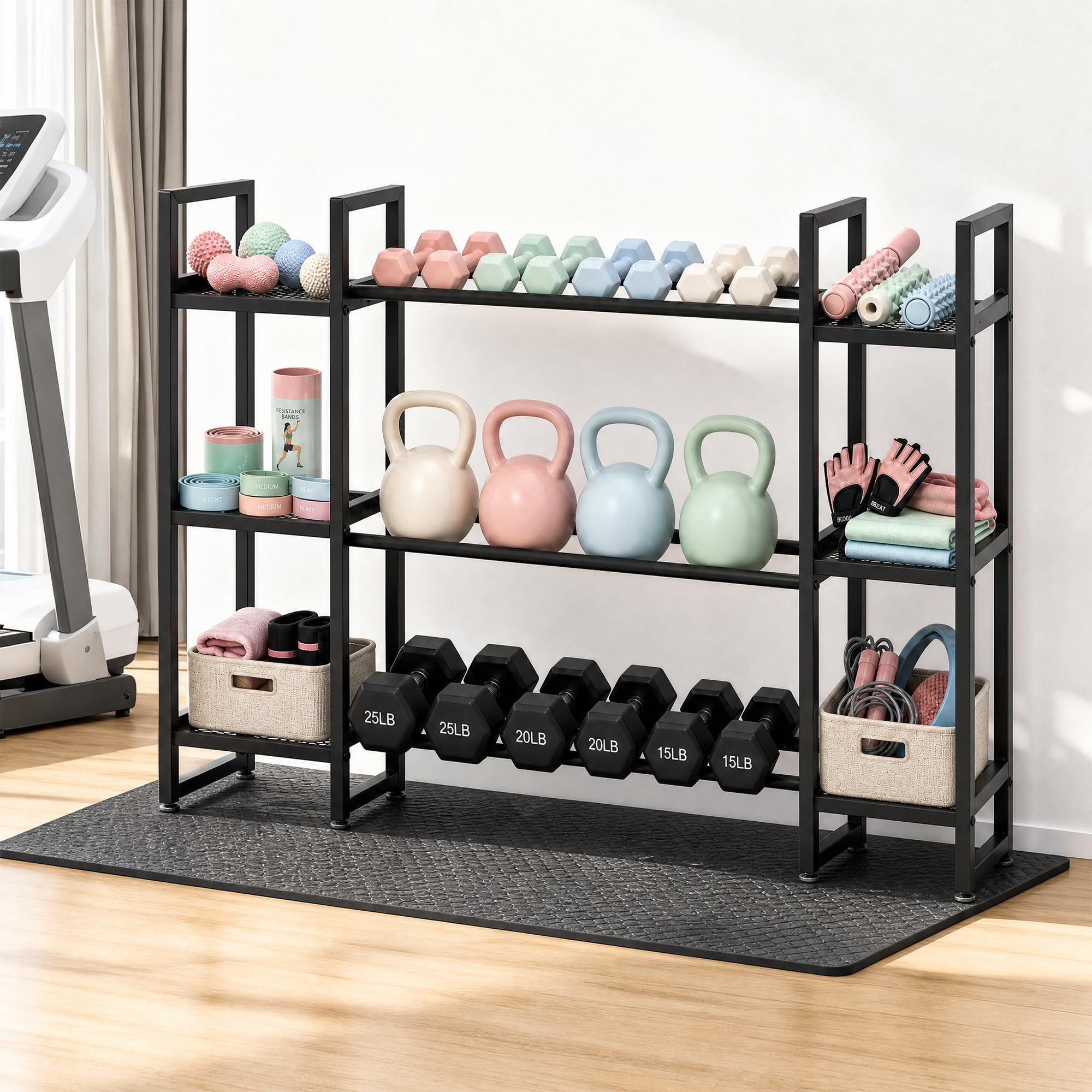 Dumbbell Rack 3 Tier, 260 Lb P - огляд і ціна All In One Gym Home Equipment