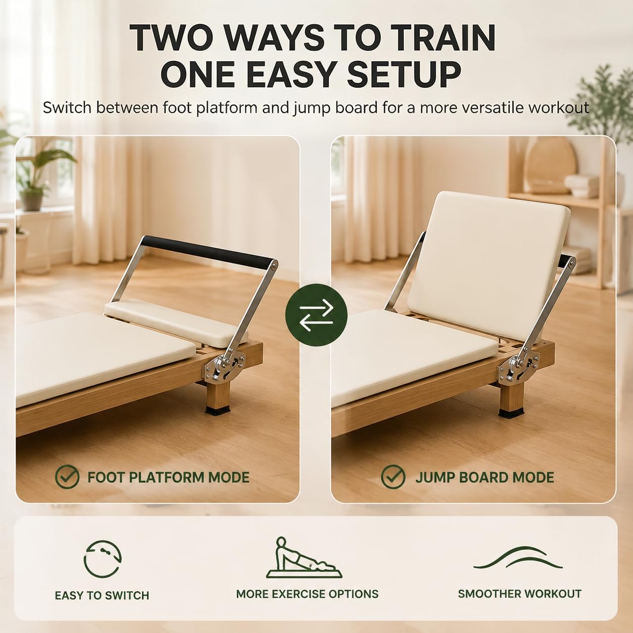 Foldable Pilates Reformer, Hom - огляд і ціна Leg Home Gym Workout