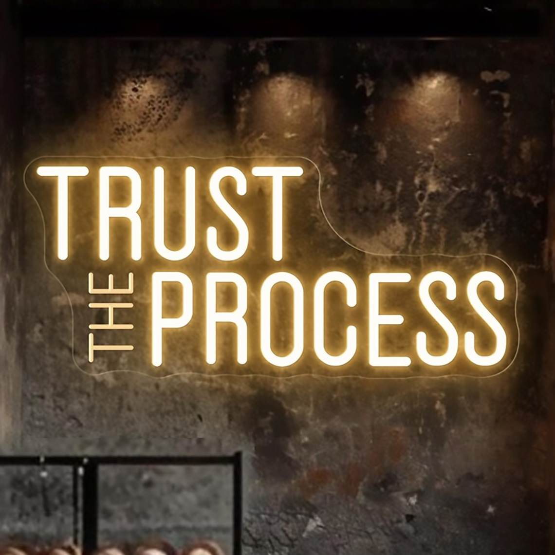 Trust The Process Neon Sign, C - огляд і ціна Home Gym Neon Sign