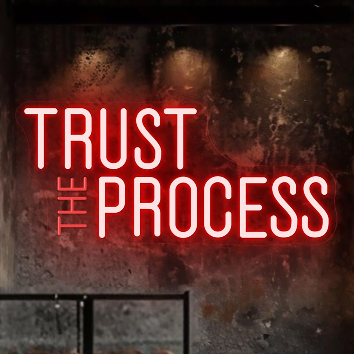 Trust The Process Neon Sign, C - огляд і ціна Home Gym Neon Sign
