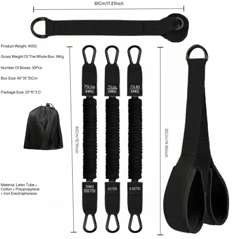 Resistance Bands Set Triceps R - огляд і ціна Home Gym Equipment Set